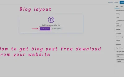 How to Download Free 20 Divi Blog Layout Design