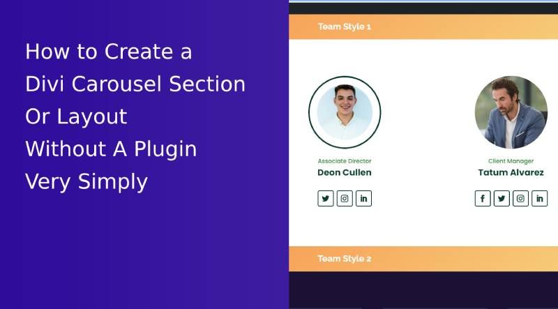 How to Create Divi Carousel Layout Without Plugin