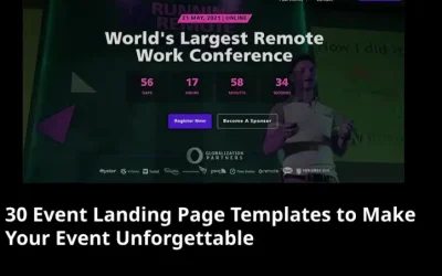 30 Event Landing Page Templates to Make Your Event Unforgettable 