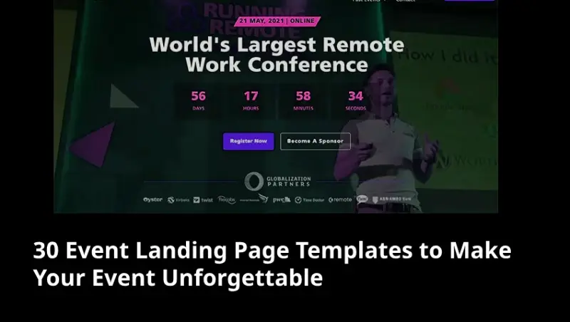 30 Event Landing Page Templates to Make Your Event Unforgettable 