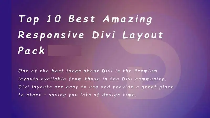 Top 10 Buy Premium Divi Layout Pack in Low Budget