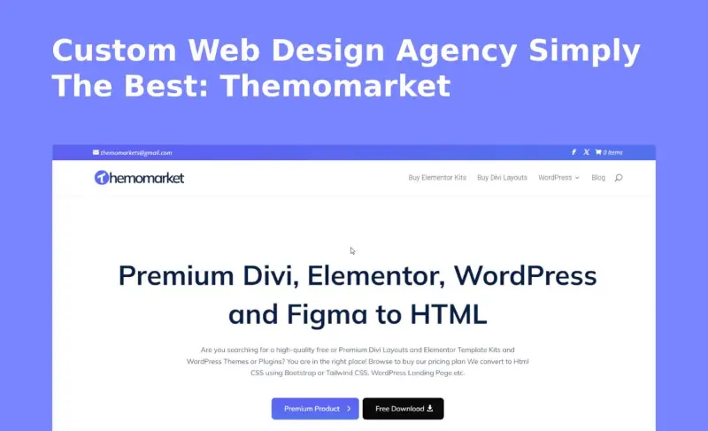 Custom Web Design Agency Simply The Best: Themomarket