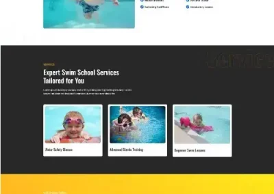 Swimxi Swimming School Course Divi Layout