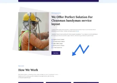 Cleanman Handyman Service Divi Layout