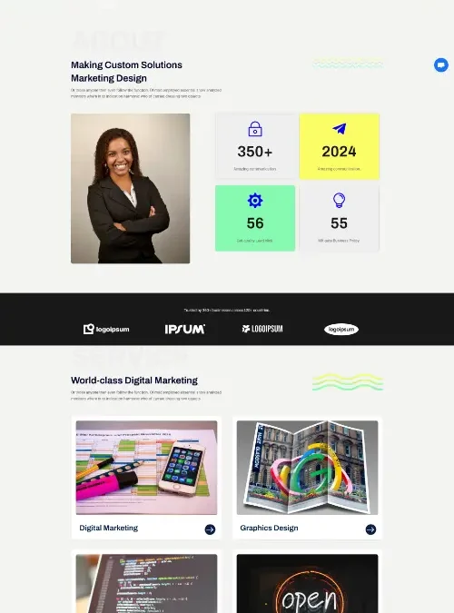 Digitax Digital Marketing Agency Layout