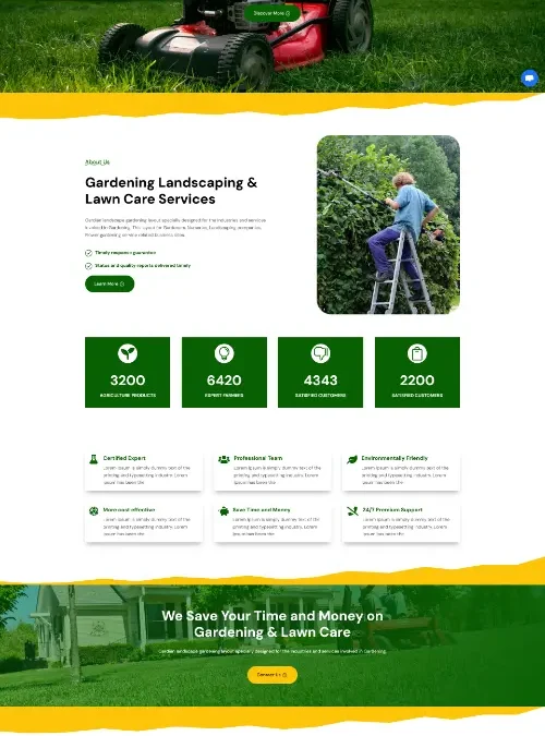 Gardian Landscape Gardening Divi Layout