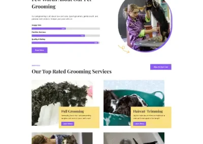 Pedogi Pet Grooming Divi Layout