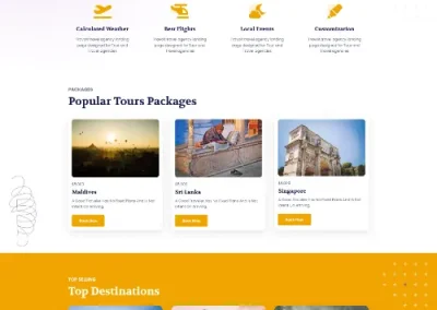 Travolt Travel Agency Landing Divi Layout