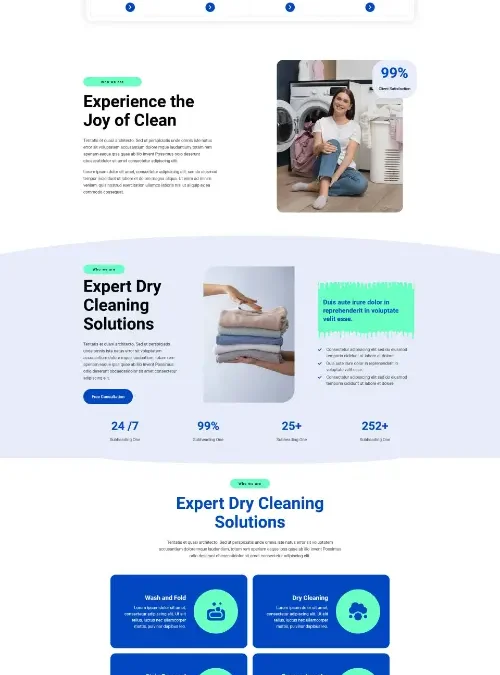 Laundrix laundry Dry Cleaning Services Elementor Template Kit